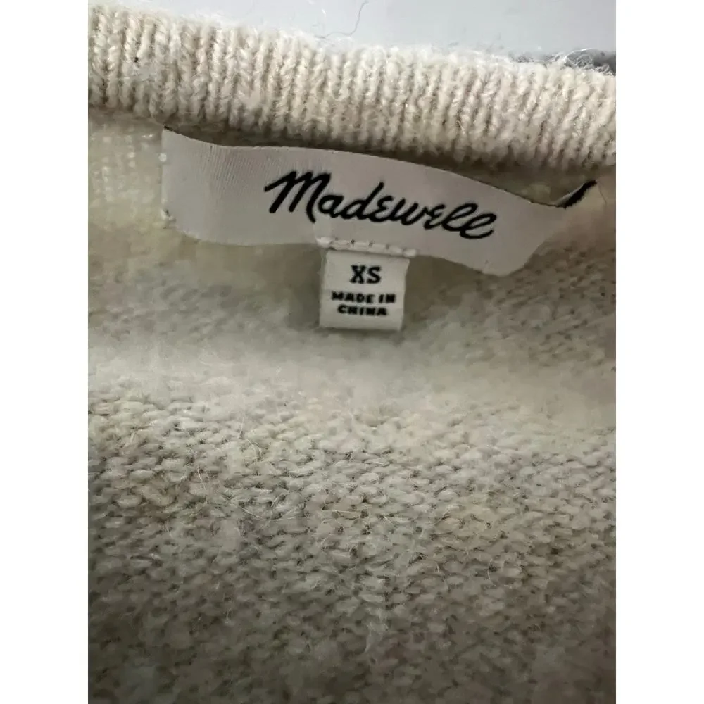 Madewell Edgewater Bubble-Sleeve Cardigan Sweater casual neutral scandi girl - Picture 11 of 11